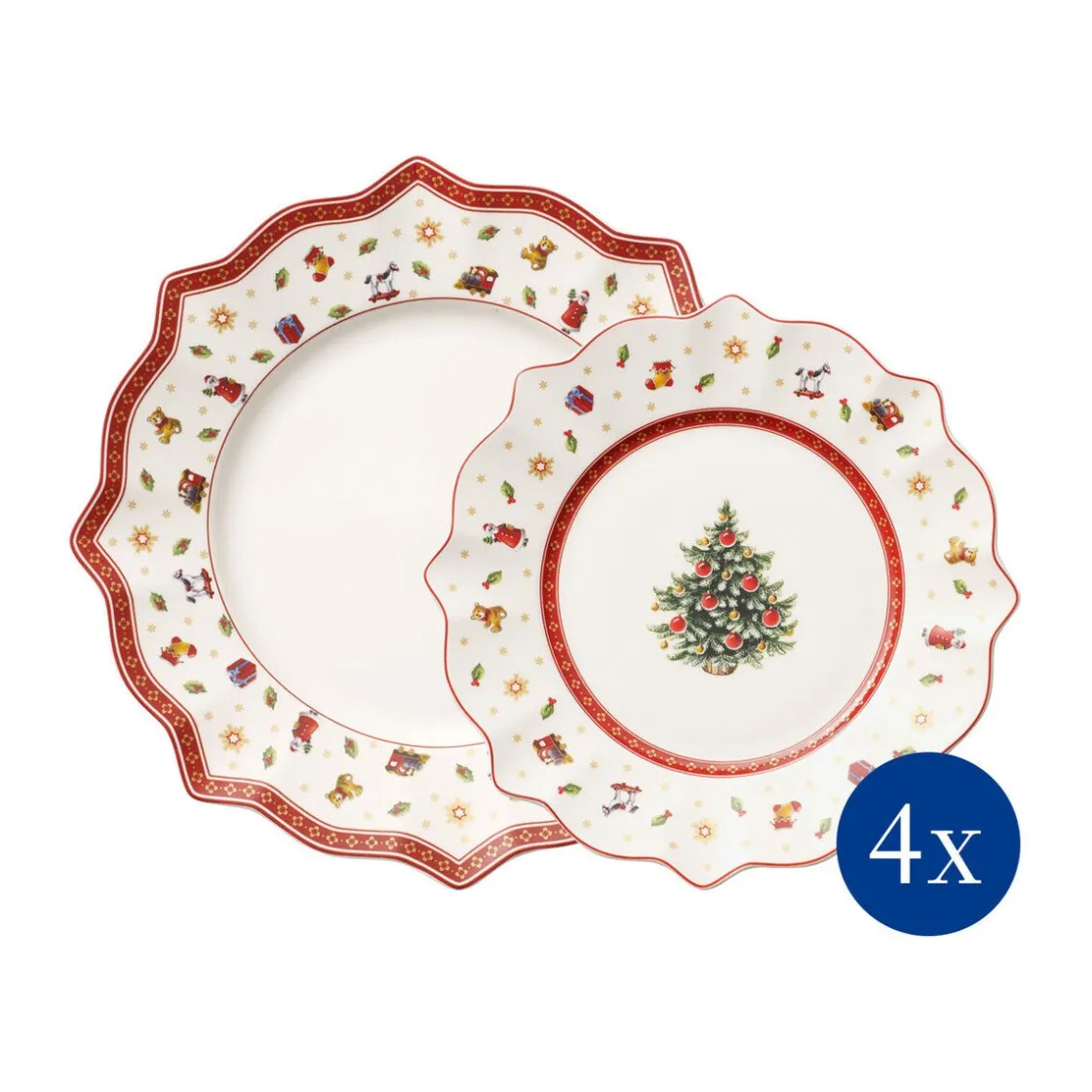 Weihnachten<Villeroy & Boch Teller-Set 8-tlg. Toy's Delight