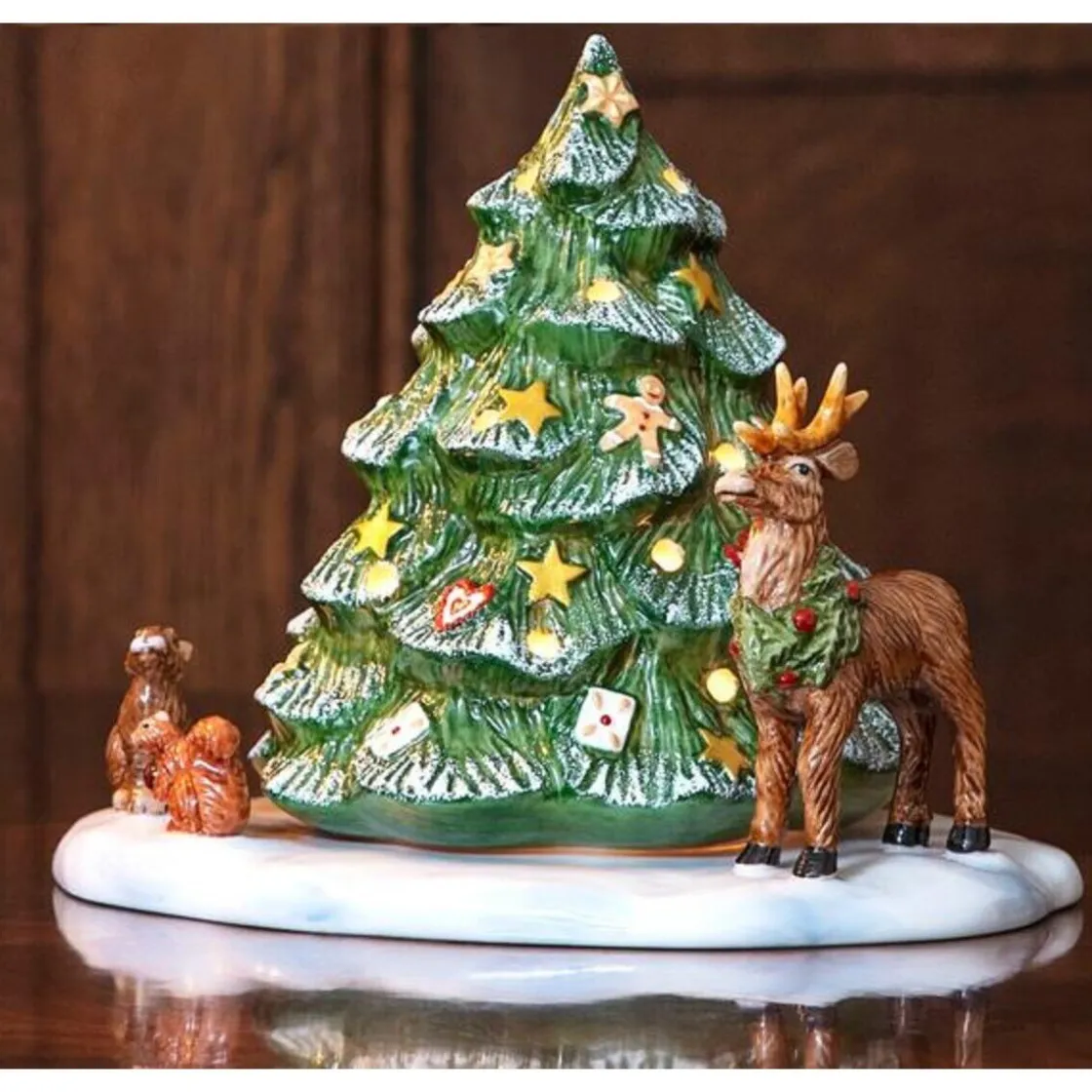Weihnachten|Weihnachtsgeschirr<Villeroy & Boch Weihnachtsbaum mit Waldtieren Christmas Toy's