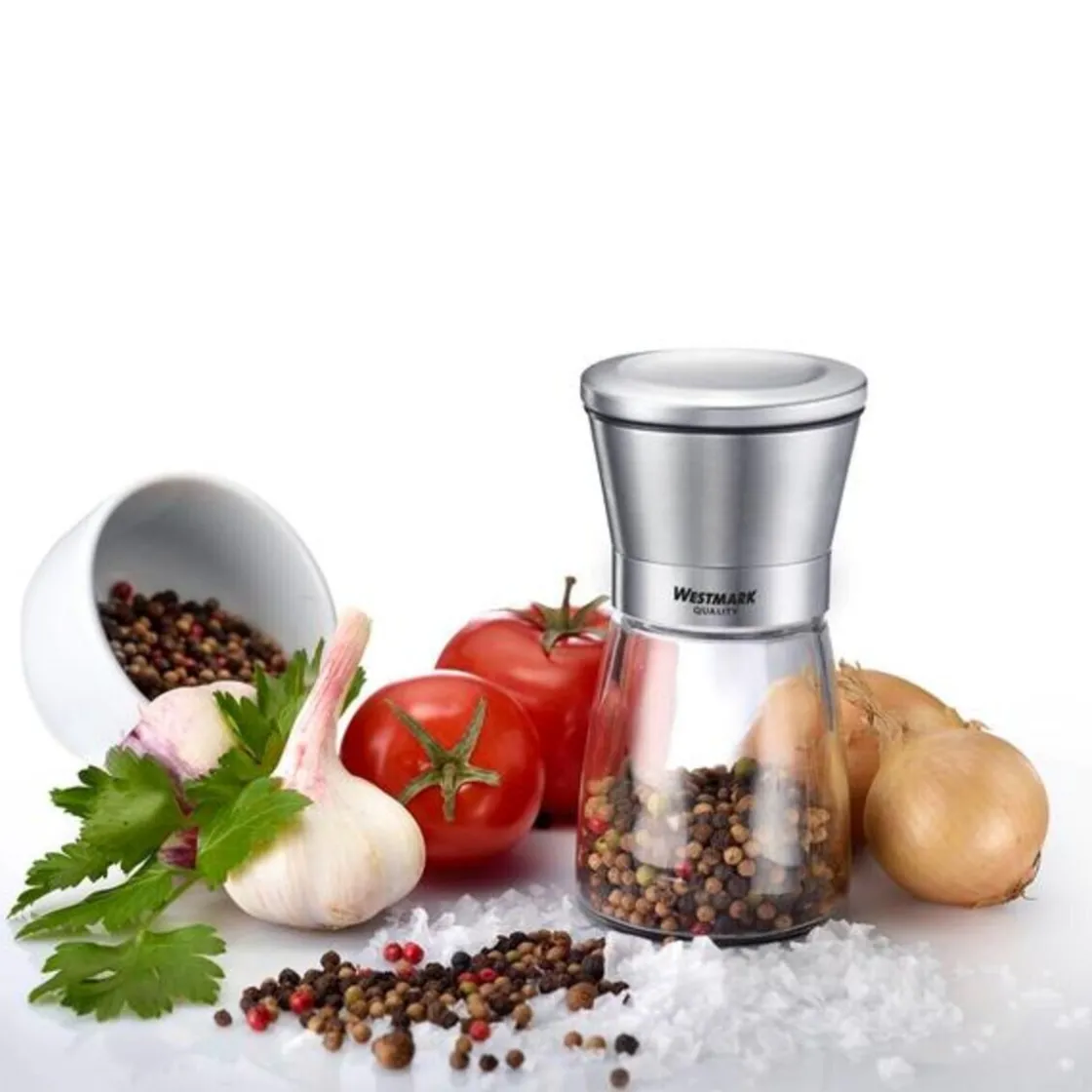 Westmark Gewürzmühle leer Edelstahl/Glas