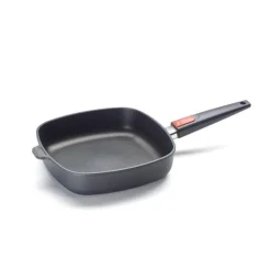 Winterküche<Woll Guss-Pfanne 28 cm eckig Titanium Nowo