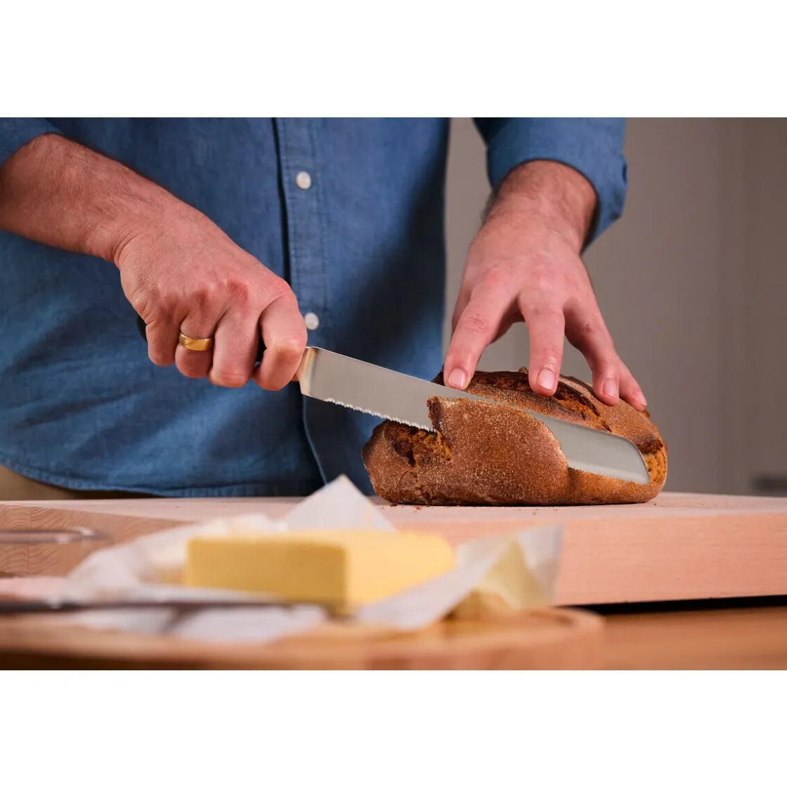 Wüsthof Brotmesser 23 cm Classic schwarz