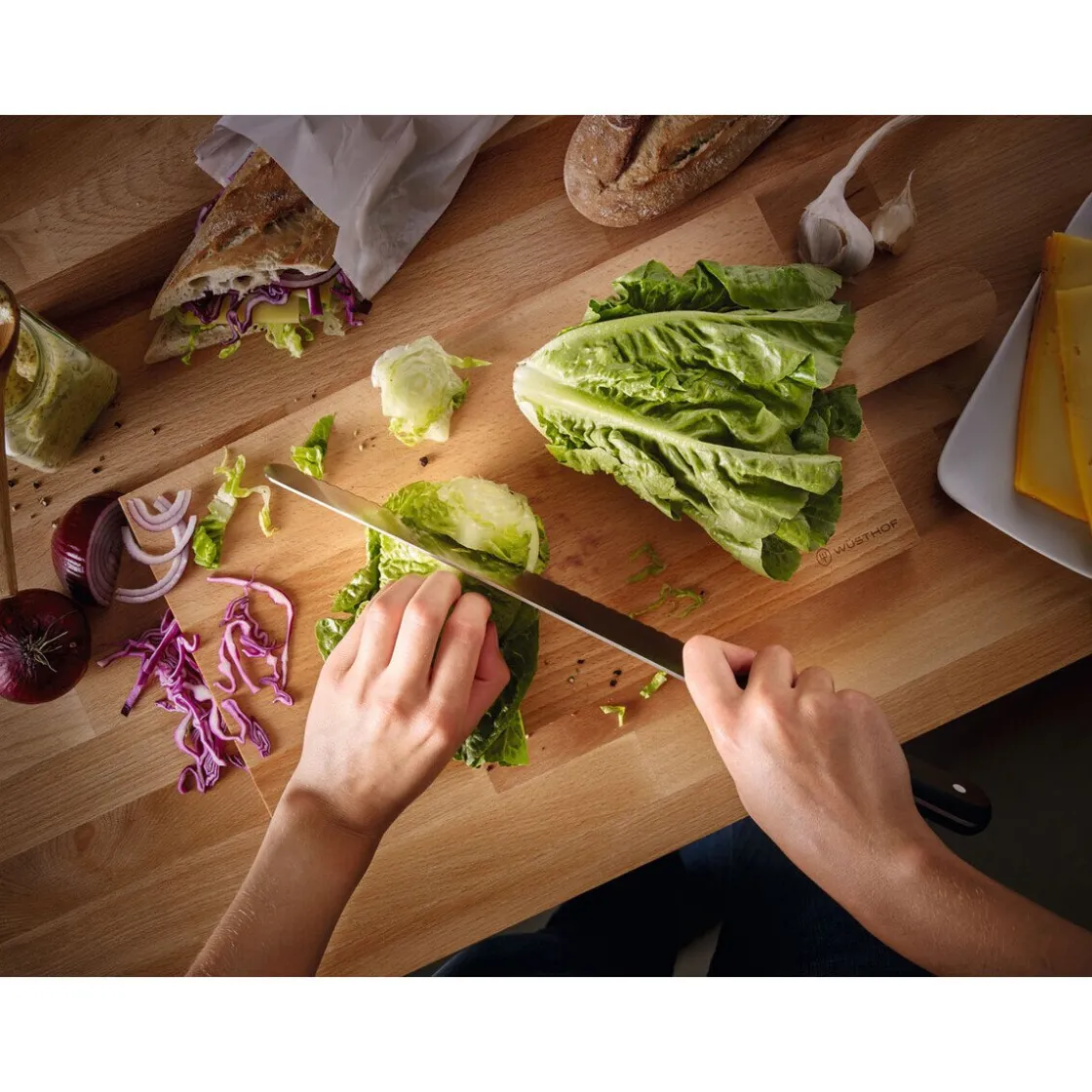 Wüsthof Lachsmesser mit Kullenschliff Gourmet 29cm