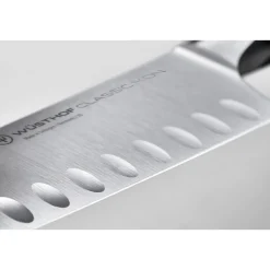 Wüsthof Santoku mit Kullenschliff Classic Ikon 17cm