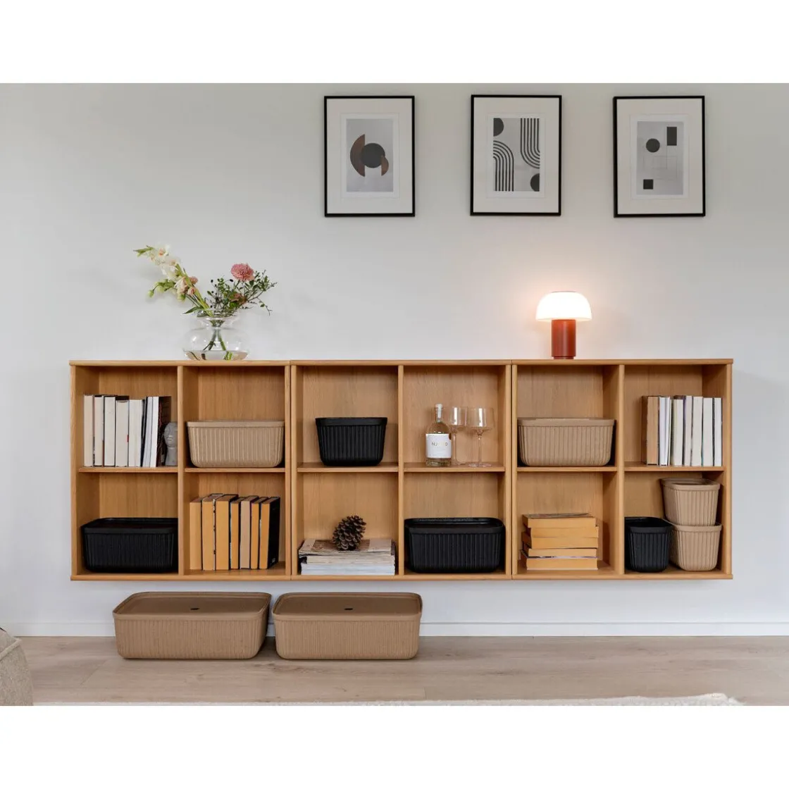 Zone Denmark Aufbewahrungsbox 7,7 l 2er-Set Pulp Natural Brown