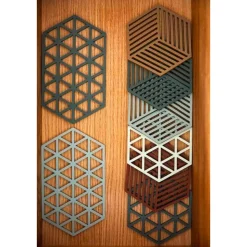 Zone Denmark Untersetzer Olive Taupe Hexagon