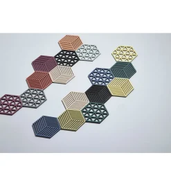 Zone Denmark Untersetzer 16x14 cm Hexagon Schwarz