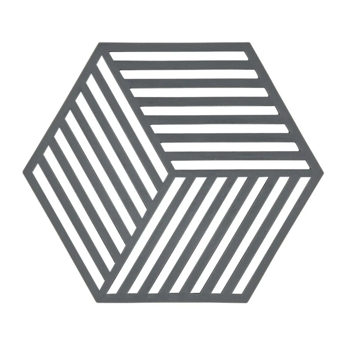 Zone Denmark Untersetzer 16x14 cm Hexagon Cool Grey