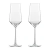 Zwiesel Glas Champagnerglas 2er-Set Pure mit Moussierpunkt