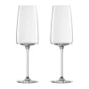 Zwiesel Glas Sekt- und Schaumweinglas leicht & frisch 2er-Set Vivid Senses