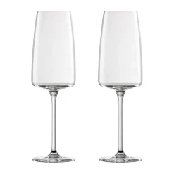 Zwiesel Glas Sekt- und Schaumweinglas leicht & frisch 2er-Set Vivid Senses