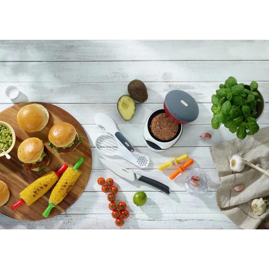 Grillen<Zyliss Maiskolbenhalter-Set 8-tlg. mehrfarbig