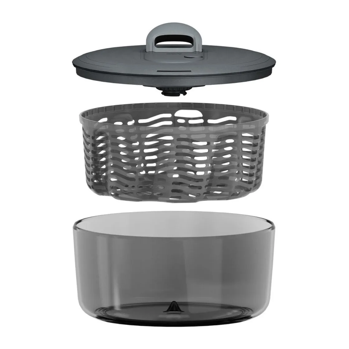 Messer & Co. Entdecken|Salatschleuder<Zyliss Salatschleuder 27 cm EasySpin edelstahl