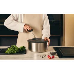 Messer & Co. Entdecken|Salatschleuder<Zyliss Salatschleuder 27 cm EasySpin edelstahl