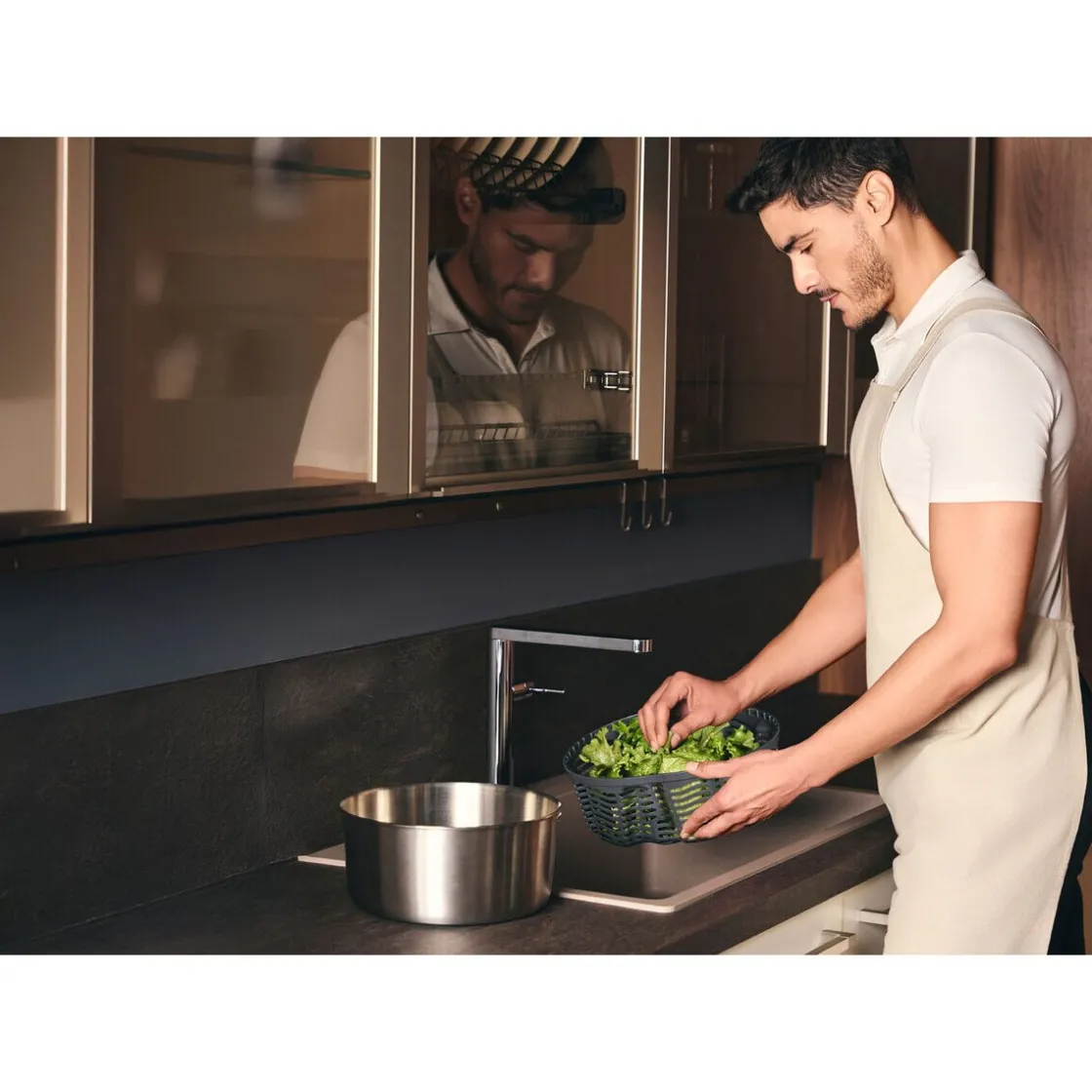 Messer & Co. Entdecken|Salatschleuder<Zyliss Salatschleuder 27 cm EasySpin edelstahl