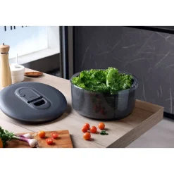 Salatschleuder<Zyliss Salatschleuder 27 cm EasySpin schwarz